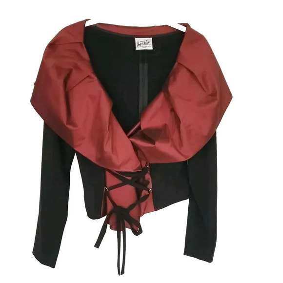 Vintage ANGELO TARLAZZI Paris Wool Blouse Top Long Sleeve size 10 (medium/large) - Picture 1 of 15